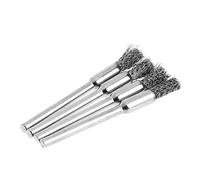 4Pcs 5mm Steel Wire Brushes Polishing Wheel Brush for Tools Brushed Burr