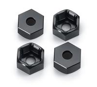 4Pcs 5mm to 7mm Aluminum Alloy Hex Wheel Hub Adapters Conversion for SCX24 to WPL D12 1/10 RC Car Truck Upgrade Parts(4Pcs)