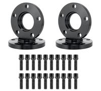 4Pcs 5x112 Wheel Spacers 66.6mm Hub Bore, 2x15mm & 2x20mm Thickness Forged Hubcentric Wheel Spacers Fit For Audi A5 2007-Onwards 8T3 8TA 8F7 F5A, 20x M14x1.5 Bolts