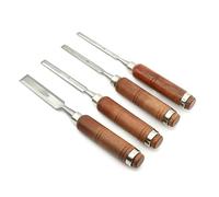 4Pcs 6/8/12/18mm Wood Work Carving Chisels Tool Set for Woodworking Carpenter (1Set (6/8/12/18MM))
