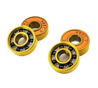 4pcs 608 2RS Hybrid Black Ceramic Ball Bearing 8 * 22 * 7mm Silicon Nitride Roller Skate Skateboard Wheel Golden Longboard Bearings