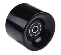 4Pcs 60x45mm 78A Longboard Wheels with ABEC-9 Bearings and Spacers for Street, Park and Commute Riding (Black)