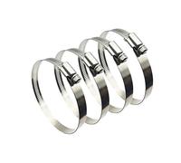 4Pcs 65-89mm Hose Clips Adjustable 304 Stainless Steel Duct Clamps