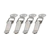 4Pcs 65mm Stainless Spring Loaded Toggle Catch Latch Hasp Toggle Clamp for Case Box, Toolbox, Drawer, Cabinet, Chest Trunk(Without Lock)