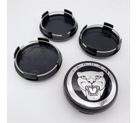 4pcs 65mm Wheel Centre Cap for Jaguar XF XJ-S XJ-6 X-Type XE S-Type F-Pace F-Type XK8 XK XKR XFR Hub Cap for Car Auto Styling Wheel Trim Badge Emblem Cover B1