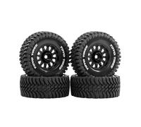 4pcs 68mm Beadlock Wheel & Tire Set for for 1/14 1/16 1/18 RC Truck Arrma Granite Mojave Typhon Grom Black