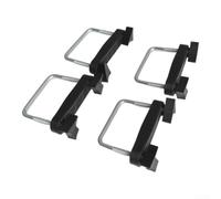 4pcs 6cm Car Roof Rack Mounting Clamps, U-Bolt Luggage | Frame Fasteners for Roof Box, Tool- ABS and Metal Installation Kit for Vehicle Carrier Systems
