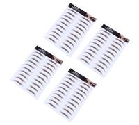 4pcs 6d Hair-like Eyebrow Transfer Stickers Brown for Girl