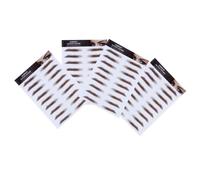4pcs 6d Water Transfer Eyebrow Tattoo Stickers for Women, Brown | 4 Brow Shapes, Different Sizes, Natural Hair-like Finish, Waterproof Wear for Daily Makeup Routine
