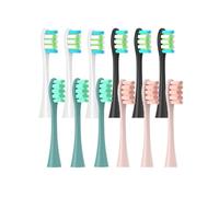 4pcs/6pcs Brush Heads, Compatible for Oclean Electric Toothbrushes Vacuum Sealed Packaged(4pcs whiteblue)