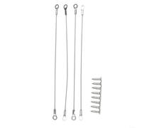 4pcs 7.87 Inch Cabinet Door Restraint, Stainless Steel Hinge Limiter for Cupboard Door, Flexible for BRAIDED Limiter Cable