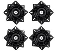 4Pcs 7 Inch Bar Stool Swivel Plate Replacement 360 Rotation Square Swivel Mechanism Turntable Replacement Accessories for Recliner Chair Furniture