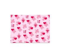 4Pcs 70x50cm Heart Print Wrapping Paper Valentine's Day Gift Wrapping Sheets for Birthday Wedding Presents Packaging Holiday Wrapping Paper