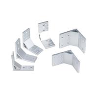 4Pcs 78x78mm 90 Degree 2020 3030 4040 4545 5050 6060 8080 Enhanced Corner Angle Bracket Connection Joint for Aluminum Profile(4040-4 Holes)