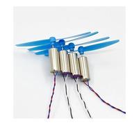 4pcs 8.5mm*20mm 8520 CW+CCW Coreless electronic starter with Propeller High Speed for 120 120mm DIY QX80 QX95 QX110 FPV RC Quadcopter Frame MQXFCZUX(Blue set)