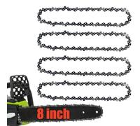 4Pcs 8 inch Chainsaw Chain 3/8" LP Pitch .050" Gauge 33 Drive Links Chain Saw Chains Fits for Portland Pole Saw 62896 Kobalt, ChainSaw Blade Fits for Greenworks Sunjoe Swj800e Oregon S33 Chicago