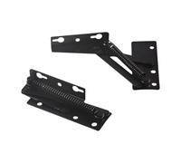 4Pcs 80 Degree Foldable Lifting Brackets Support Hinges for Folding Sofa Bed Corner Cabinet Household Living Room for Wardrobe