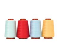 4Pcs 800-Yard Small Pagoda 402 High-Speed Sewing Machine Thread Set for Home and Hand Sewing Polyester Denim Crochet Kits for Beginners Adults(Set 3)