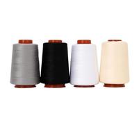4Pcs 800-Yard Small Pagoda 402 High-Speed Sewing Machine Thread Set for Home and Hand Sewing Polyester Denim Crochet Kits for Beginners Adults(Set 1)