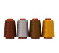 4Pcs 800-Yard Small Pagoda 402 High-Speed Sewing Machine Thread Set for Home and Hand Sewing Polyester Denim Crochet Kits for Beginners Adults(Set 5)