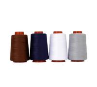 4pcs 800-Yard Small Pagoda 402 Sewing Machine Polyester Denim Thread For Home And Hand(B)