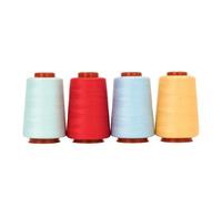4pcs 800-Yard Small Pagoda 402 Sewing Machine Polyester Denim Thread For Home And Hand(C)