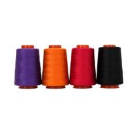 4pcs 800-Yard Small Pagoda 402 Sewing Machine Polyester Denim Thread For Home And Hand(D)