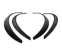 4Pcs 80cm Eyebrow Arch Trim Lips Fender Flares Protector Universal Black Flexible Car Wheel Brow Truck Car Wheel Arch Guard