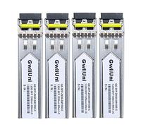 4Pcs 80km SFP 1.25G Single Mode Fiber Module Network Transceiver, 1550nm, Duplex LC for Cisco, Netgear, MikroTik, Ubiquity, DLink etc.,
