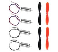 4pcs 8520 Coreless Motor 8.5 x 20mm Brushed Motors Hollow Cup Drone Motor+ 4pcs 55mm CW CCW Propeller for DIY Micro Quadcopter RC Drone