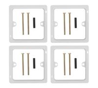 4pcs 86 Type White Outlet Box Extender for Electrical Wall Repair
