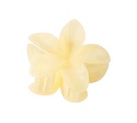 4PCS 8cm Large Size Pearlescent Sweet Gradient Acrylic Plumeria Flower HairpinHairpin Hair Accessory For Women(Jelly Yellow)