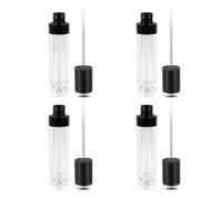 4pcs 8ml Empty Lip Gloss Tubes for Sample Making and Daily Use | Plastic Body, Visible Fill Level, round Shape, for Lipstick Samples and Lip Oil