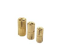 4PCS 8mm-16mm Copper Barrel Hinges Cylindrical Hidden Cabinet Concealed Invisible Brass Door Hinges for Furniture Hardware(16mm)