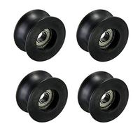 4Pcs 8mm U Trough Ball Bearing 0840UU Guide Pulley Sealed Rail Ball Bearing 8 * 40 * 20.7mm