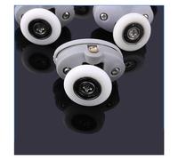 4pcs-8pcs/set Oval 23mm 25mm ABS Nylon Single Pop Pulley Shower Sliding Glass Door Roller Hardware(4pcs top,25mm)