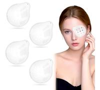 4PCS 9-Hole Plastic Eye Patch, Eye Shield After Cataract Surgery,Clear Eyes Patches Breathable Eyes Protection for Cataract Recovery Cover
