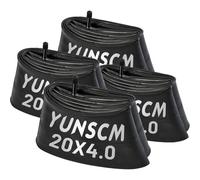 4Pcs 90/102-406 20 inch Fat Bike Tubes 20x3.50/4.0 Schrader AV32