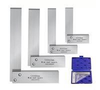 4PCS 90-Degree Right Angle Engineer Set (2, 3, 4,6 inch), Precision Ground Hardened Steel Hand Measuring Tool for Engineer Carpenter, Machinist Square Engineers Square Try Ideal for Measurement Work