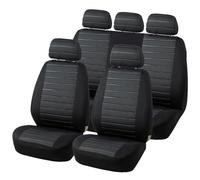 4PCS/9PCS Car Seat Cover Fabric Seat Cover Universal Airbag Compatible Car Interiors Car Seat Protectors Car Seat Covers(5pcs Gray)
