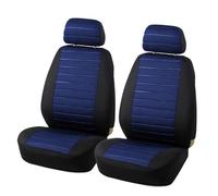 4PCS/9PCS Car Seat Cover Fabric Seat Cover Universal Airbag Compatible Car Interiors Car Seat Protectors Car Seat Covers(2pcs Blue)
