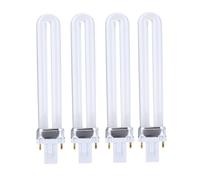 4PCS 9W UV Tube Nail Light Bulb Replacement for Gel Nail Art Curing Dryer Lamp