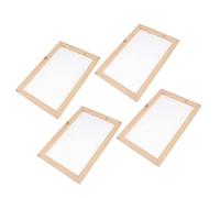 4pcs A4 Paper Making Kit with Screen Deckle Frame DIY Paper Craft Recycling Supplies for Homemade Stationery