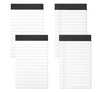 4Pcs A7 Notepad, Pocket Notebook 3 X 5 Inch, Small Notepad, To Do List Notebook Narrow Ruled Lined Writing Pad for Jotting Down Quick Notes Work Study Office Supplies College Household School
