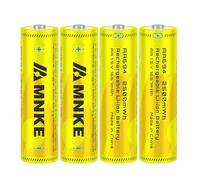 4PCS AA Rechargeable Lithium Batteries 1.5V 2500mWh High-Capacity 1200+ Cycles Ultra-Long Lasting Time Durable Cycle