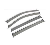 4pcs ABS Car Window Visor For Peugeot 2008 Mk1 A94 2013~2019 Awnings Sun Rain Smoke Deflector Sticker Guard Door Sun Visors