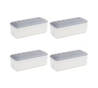 4pcs ABS Toilet Cover Spacers Quick Installation Design Nonslip Seat Boosters Lid Bumper Household Use Seat Stabilizers