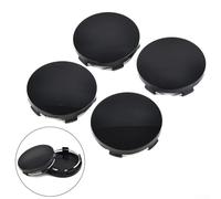 4pcs ABS Wheel Hub Center Cap Set 60mm Replacement Covers for Vehicle Wheels Compatible with Most Cars and Trucks (Black)