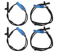 4Pcs ABS Wheel Speed Sensor Set Front and Rear Replacement for Lock Brake Systems Premium Reinforced Plastic Housing with Sealed Connections Direct Fit Replacement for OE Part