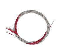 4Pcs Acoustic Bass String, Bass Guitar Strings, Stainless Steel Flexible Electric Bass 4 Strings Replacement Set with Small Ball Ends Uniform Vibrations Bass String Replacement